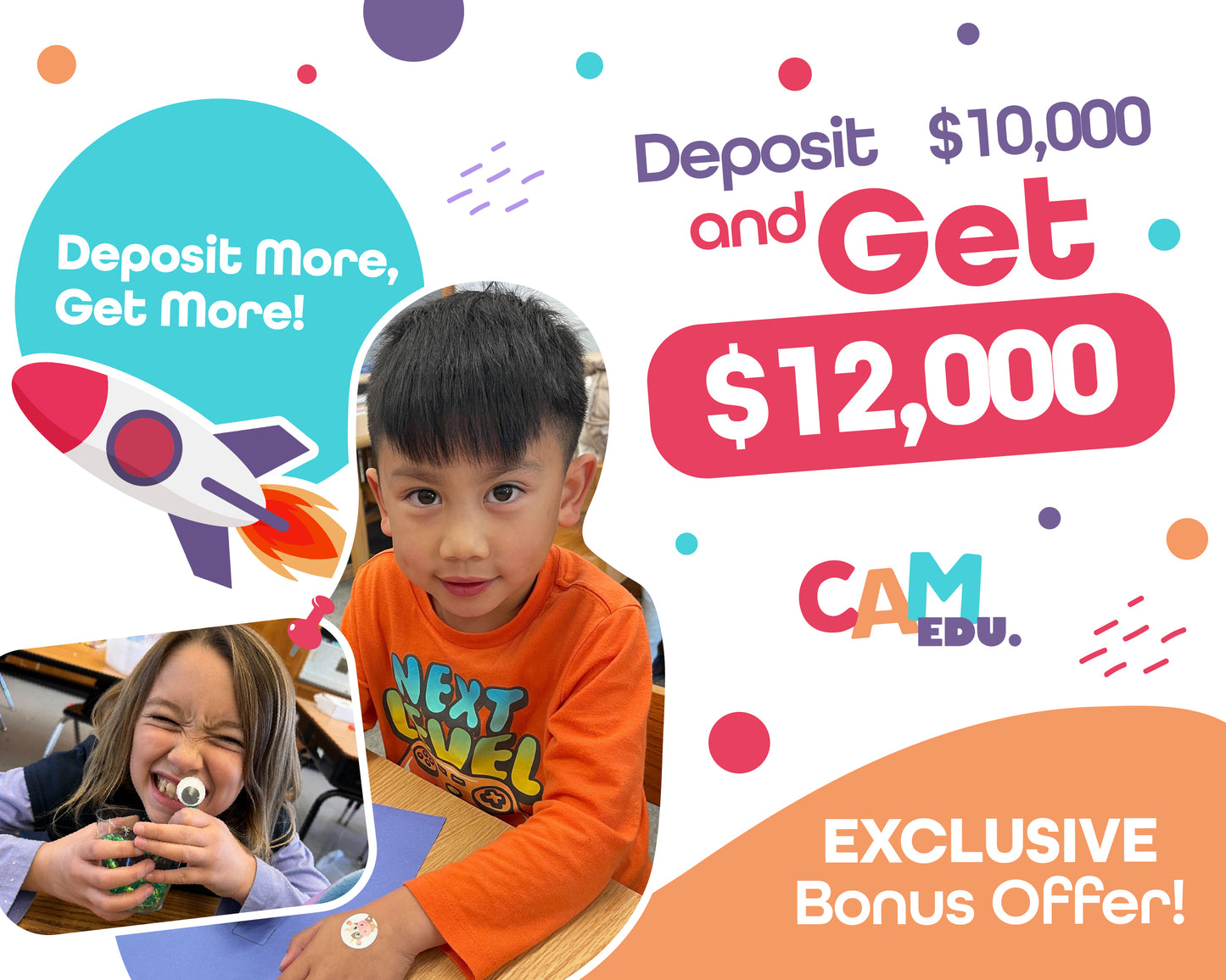 Deposit 10K, Get 12K Bonus